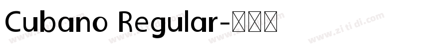 Cubano Regular字体转换